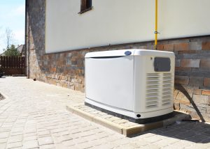 Residential gas backup generator