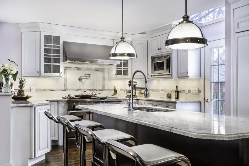 interior of a custom kitchen